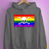 LGBTQ Rainbow Pride Pirate Flag Hoodie - Grey Heather